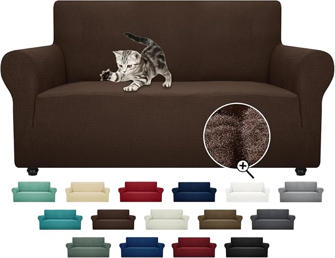 ZNSAYOTX Super Stretch Couch Cover Love Seat Sofa Covers by ZNSAYOTX