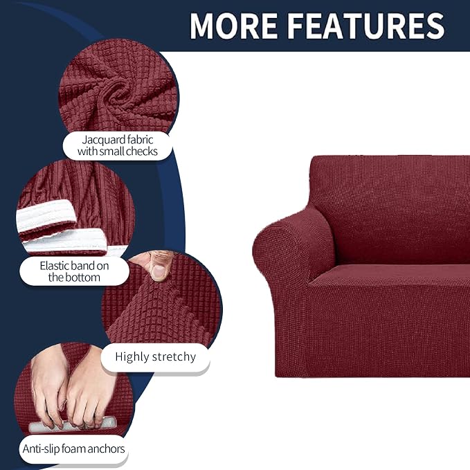 Cupuamon 2026 New Stretch Chair Sofa Slipcovers Couch Cover - Image 4