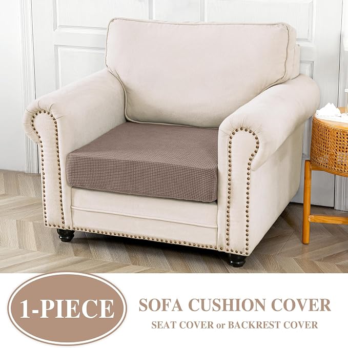 Couch Cushion Cover Seat Cushion Cover Stretch Armchair Cover Separate - Image 2