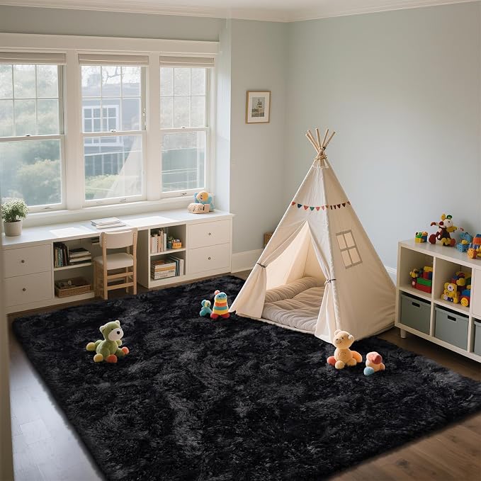 Shag Area Rugs for Bedroom Living Room, 5X8 Ultra Soft Fluffy Area Rugs for Dorm - Image 5