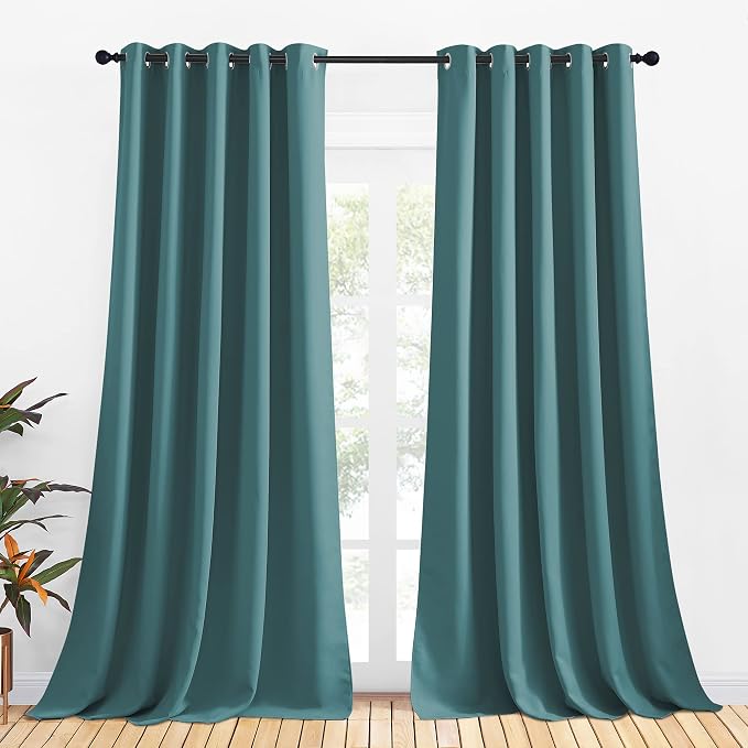 NICETOWN Bedroom Curtain Panels Blackout Draperies, Thermal Insulated Solid by NICETOWN