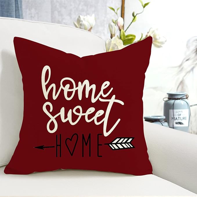 YCOLL Christmas Pillow Covers 22x22 Set of 4, Modern Sofa Throw Pillow Cover - Image 5