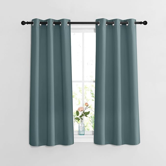 NICETOWN Blackout Greyish Blue Curtains by NICETOWN