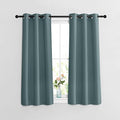NICETOWN Greyish Blue Short Blackout Curtains by NICETOWN
