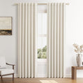 Guken 100% Blackout Linen Curtains 42 Inch Wide by 84 Inch by Guken