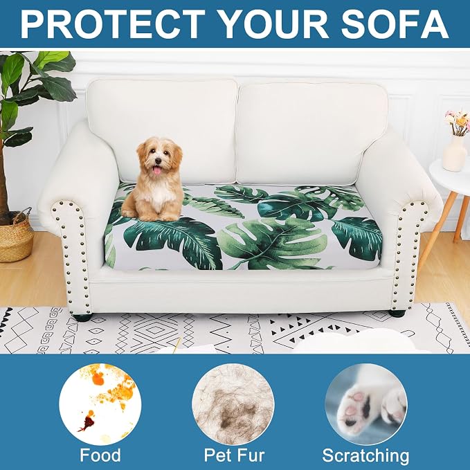 Smiry Printed Couch Cushion Covers, Stretch Soft Couch Covers - Image 7