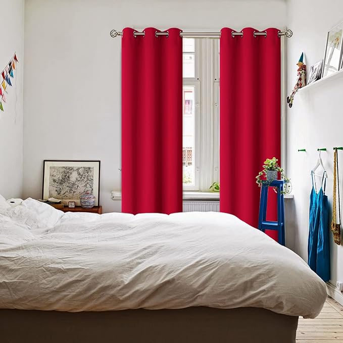 BGment Room Darkening Curtains 84 Inches Long - Image 2