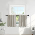 PONY DANCE Short Black Out Curtain Panels by PONYDANCE