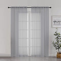 Chyhomenyc Sheer Window Curtains 72 inch Length 2 PCS- Rod Pocket Living Room by Chyhomenyc