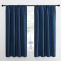 NICETOWN Window Curtains for Bedroom, Moroccan Blue, 2 Panels, W42 x L48 -Inch by NICETOWN