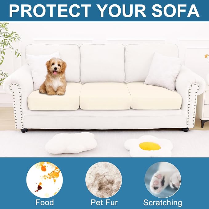 Smiry Printed Couch Cushion Covers, Stretch Soft Couch Covers - Image 7