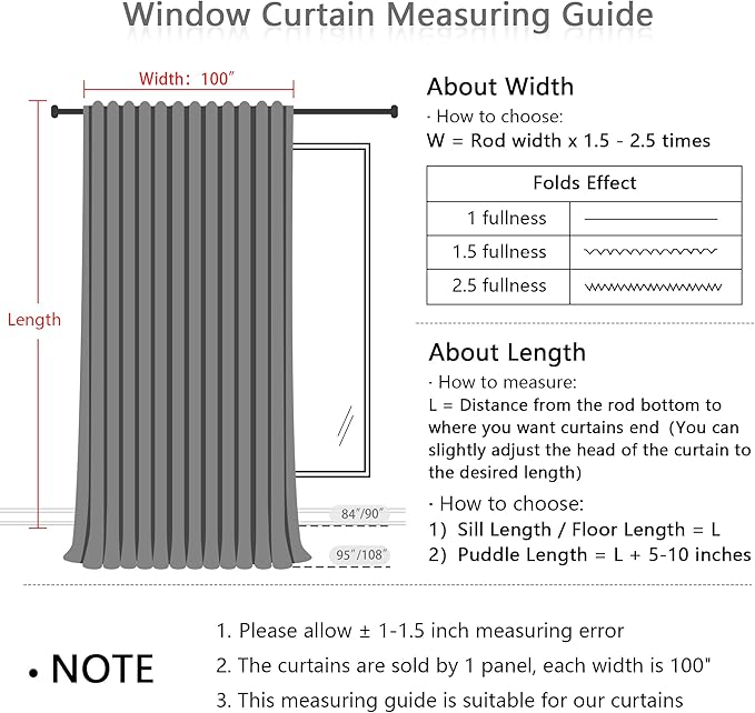 MYSKY HOME Floor to Ceiling Curtains 108 Inches White Sheer Window Drapes 1 - Image 6