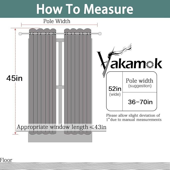 Yakamok Navy Blue Blackout Curtains - Image 7
