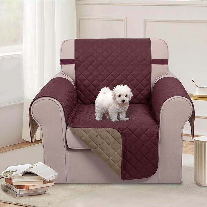 U-NICE HOME Recliner Chair Covers Reversible Chair Cover Pet Covers - Image 2