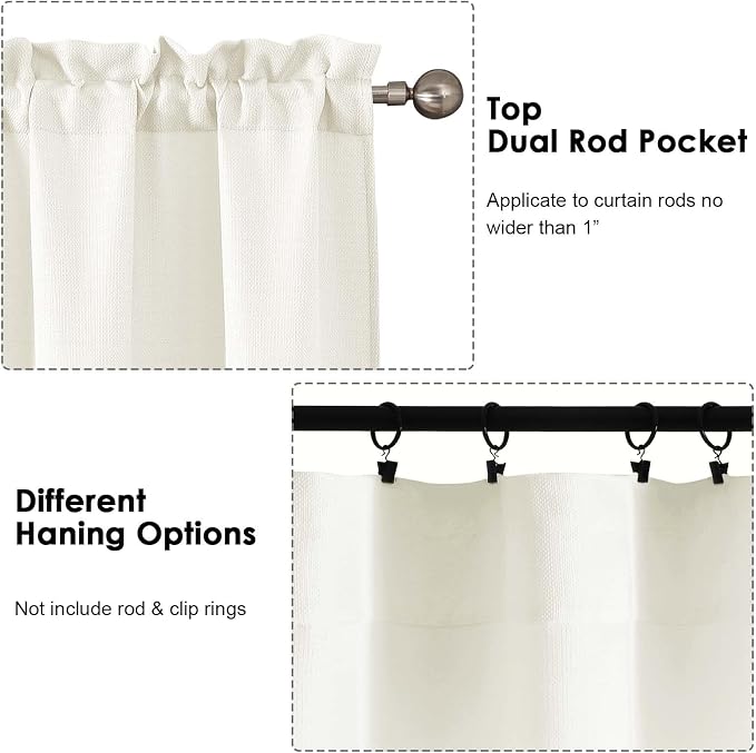 OWENIE Bob 1 PCS Ivory Valances - Image 4