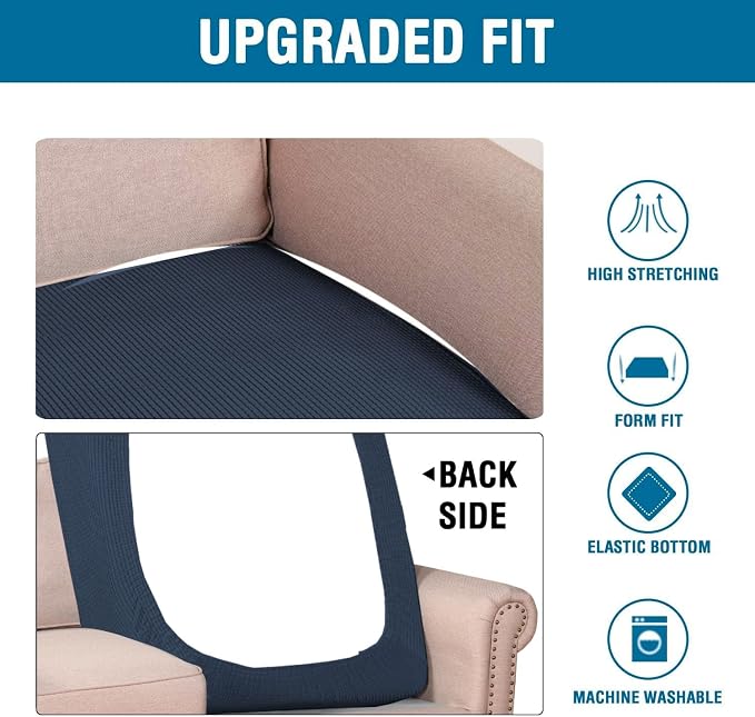 H.VERSAILTEX Super Stretch Individual Chaise Cover Sectional Couch Covers - Image 6