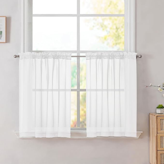 Simplebrand White Tier Curtains by Simplebrand