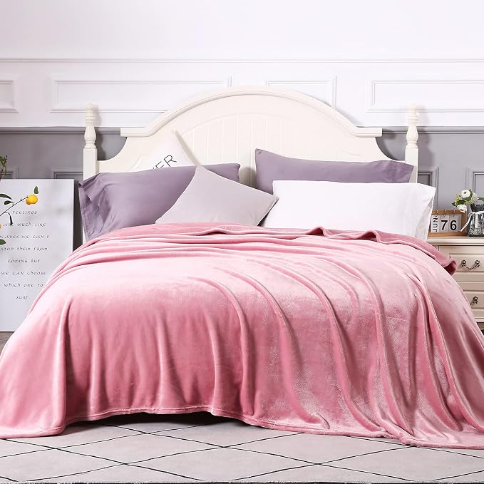 TASTHROW Large Flannel Fleece Throw Blanket, 90×90 Inch - Image 2