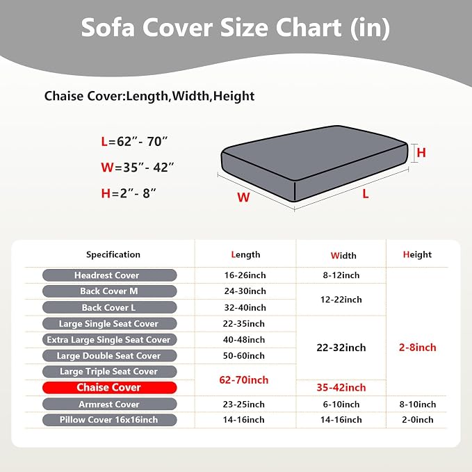 Couch Cushion Covers for Sofa Couch Covers Wear-Resistant Universal Sofa Cover - Image 3