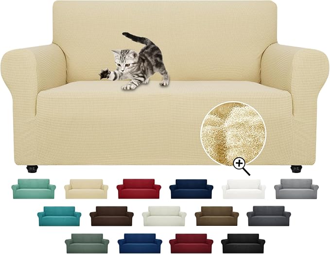 ZNSAYOTX Super Stretch Couch Cover Love Seat Sofa Covers by ZNSAYOTX