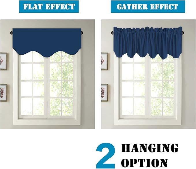 H.VERSAILTEX 2 Panels Blackout Curtain Valances - Image 5