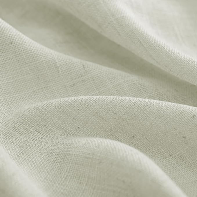 Joydeco Linen Curtains 96 Inch Length 2 Panel Sets, Light Filtering Curtains - Image 3