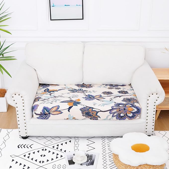 Smiry Printed Couch Cushion Covers, Stretch Soft Couch Covers - Image 5