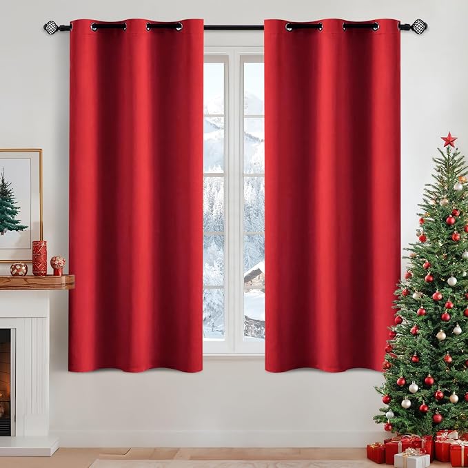 MIULEE Christmas Blackout Curtains Room Darkening Thermal Insulated Drapes by MIULEE