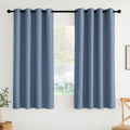 NICETOWN Room Darkening Draperies Curtains Panels, 2 Panels Stone Blue W52 x L63 by NICETOWN