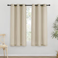 NICETOWN Thick Linen Blend Curtains Flax Textured by NICETOWN