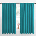 NICETOWN Blackout Curtains for Bedroom, Peacock Blue, 1 Pair, 70 by 63-inch by NICETOWN