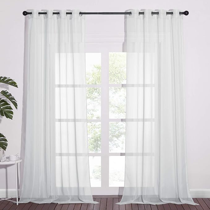 NICETOWN Long Sheer Curtain Panels by NICETOWN