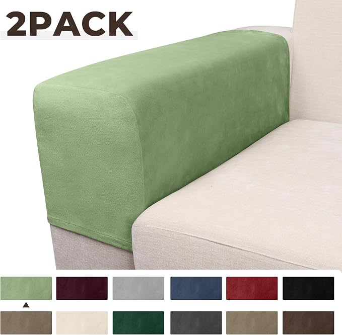Couch Arm Covers 2 Pcs Sofa Armrest Covers Stretch Couch, Armrest Cover - Image 5