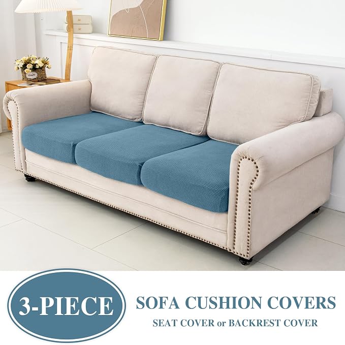 Couch Cushion Covers Seat Cushion Cover Stretch Couch Cover Separate Sectional - Image 2