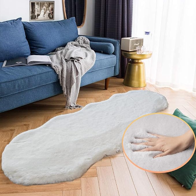 ORINOVA Faux Rabbit Fur Washable Rugs - Image 2