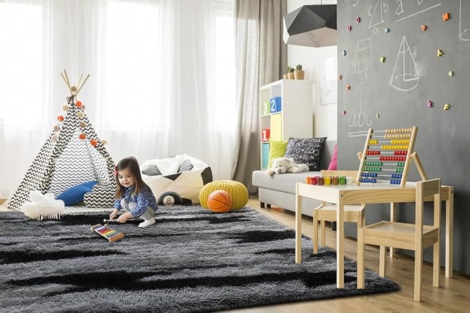 TWINNIS Super Soft Shaggy Rugs Fluffy Carpets, 6x9 Feet, Indoor Modern Plush - Image 4