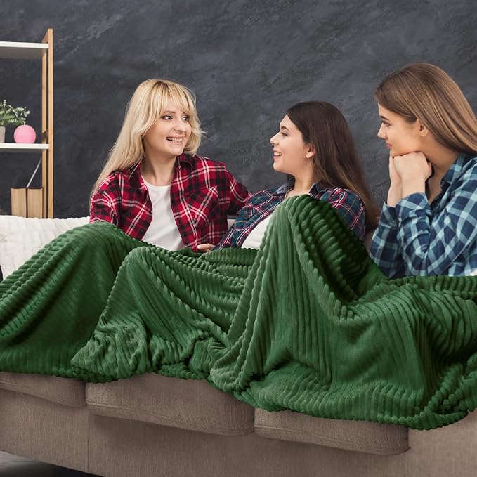 Buryeah 6 Pcs Flannel Throw Blanket Bulk 50 x 60 in Sleepover Blanket Outdoor - Image 5