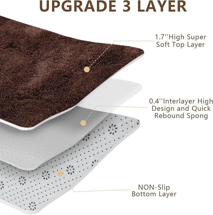 Shag Area Rugs for Bedroom Living Room, 5X8 Ultra Soft Fluffy Area Rugs for Dorm - Image 7