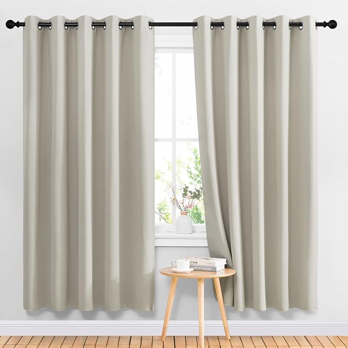 NICETOWN Blackout Natural Large Window Treatments by NICETOWN