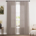 Nanspring Brownish Grey Linen Curtains by Nanspring