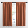 NICETOWN RV Blackout Curtains for Camper Windows, Burnt Orange, Kitchen Curtains by NICETOWN