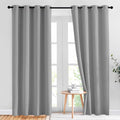 NICETOWN Light Gray Blackout Curtains 84 inch Long by NICETOWN