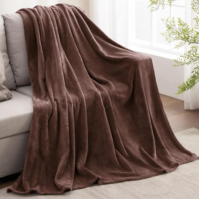 BEDELITE Fleece Blanket Brown Throw Blankets - Image 9