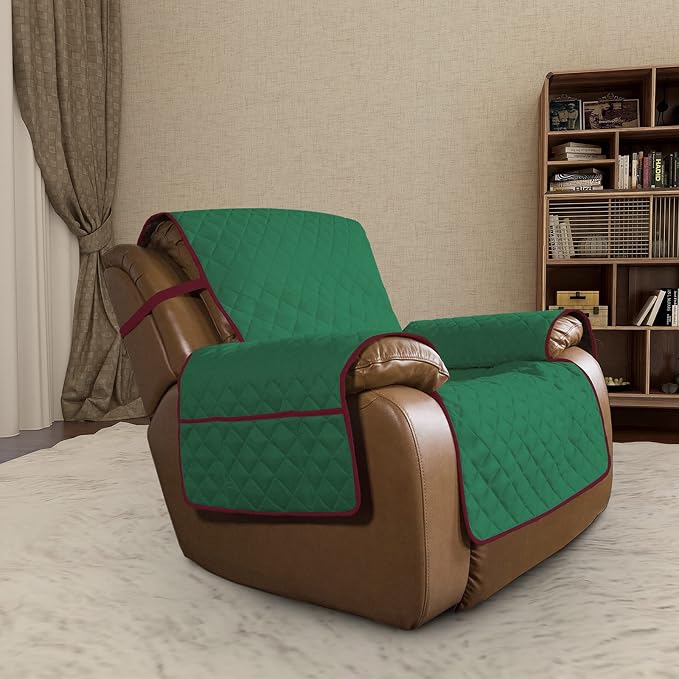 Easy-Going Oversized Recliner Chair Slipcover Reversible Sofa Cover Water - Image 2