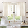 BGment Short Linen Curtains 36 Inch Length by BGment