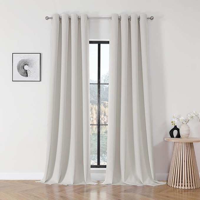 Joydeco Blackout Curtains 108 Inch Length 2 Panels Set, Thermal Insulated Long by JOYDECO