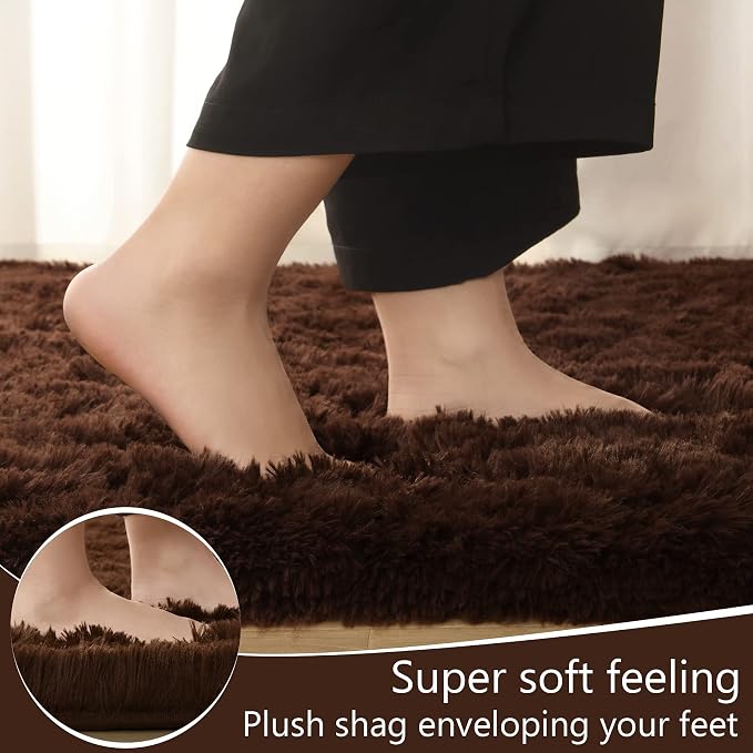 LOCHAS Ultra Soft Indoor Modern Area Rugs Fluffy Living Room Carpets - Image 3