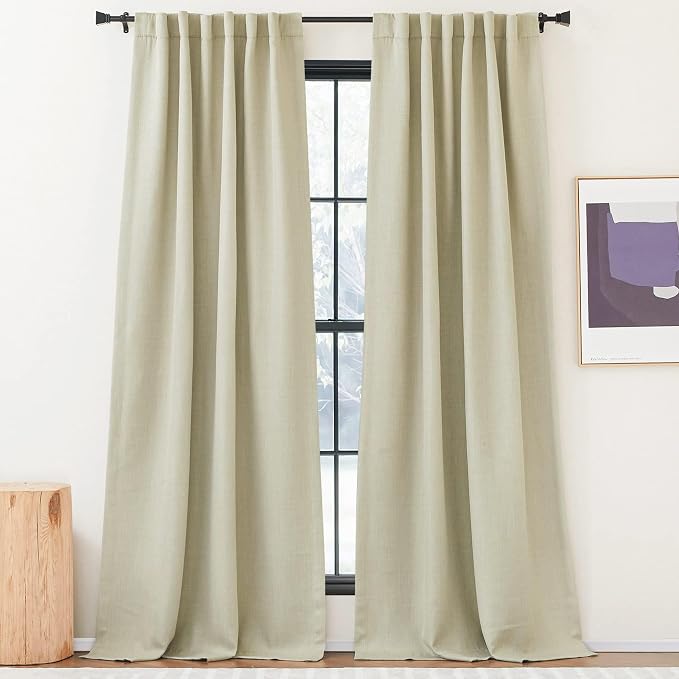 NICETOWN Room Darkening Living Room Curtains 96 inches Long, Pinch Pleated - Image 3