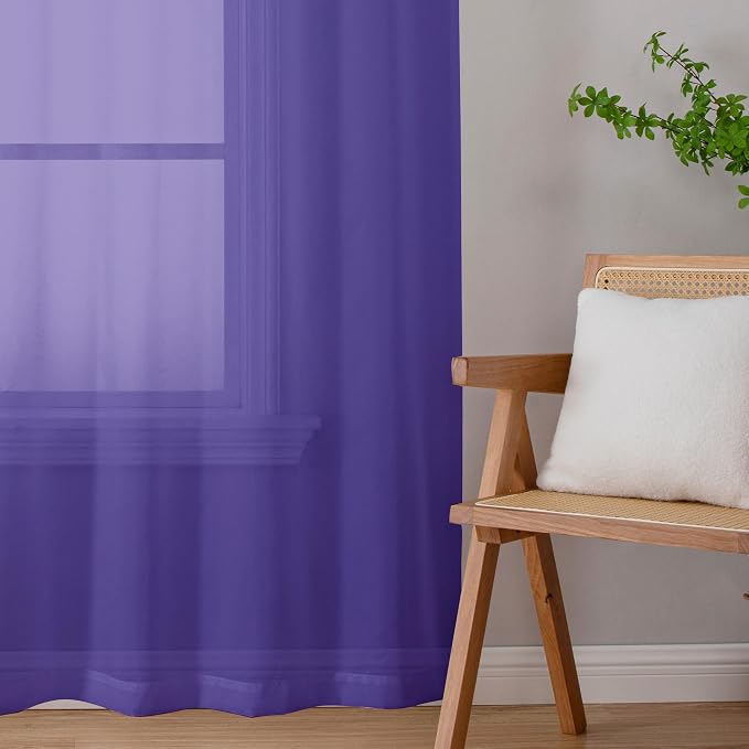 Chyhomenyc Purple Sheer Valances - Image 9