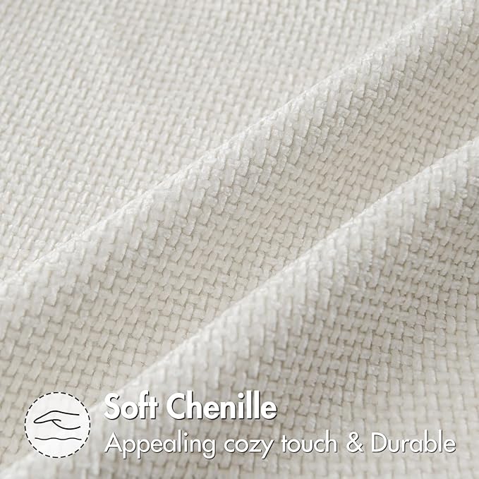 MIULEE Pack of 2 Couch Throw Pillow Covers 20x20 Inch Neutral Pure White Modern - Image 6